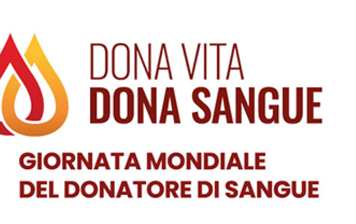 immagine con slogan dona vita, dona sangue