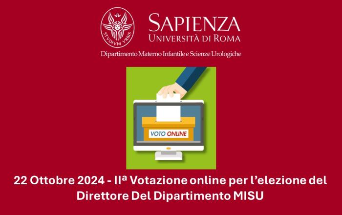 Immagine di un'urna elettorale che compare in un monitor con la scritta di elezioni online 