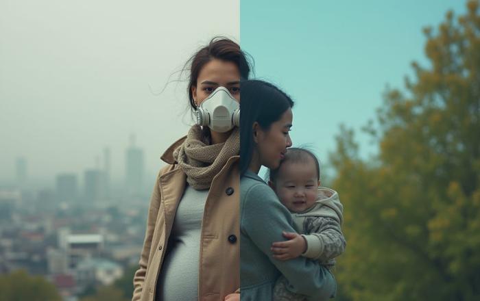 Pre- and post-natal air pollution exposure and early life lung functional development