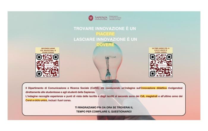 Immagine con QRCode per la compilazione dei questionari